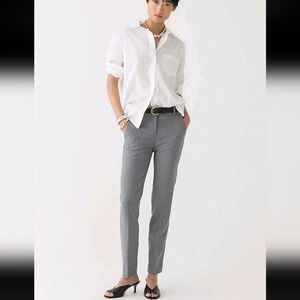 J.Crew Women's Cameron Skinny Long Dress Pants Gray Business Office